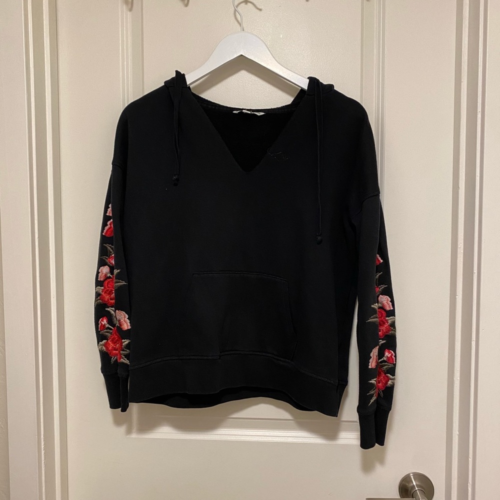 💖Floral sleeve v neck pullover